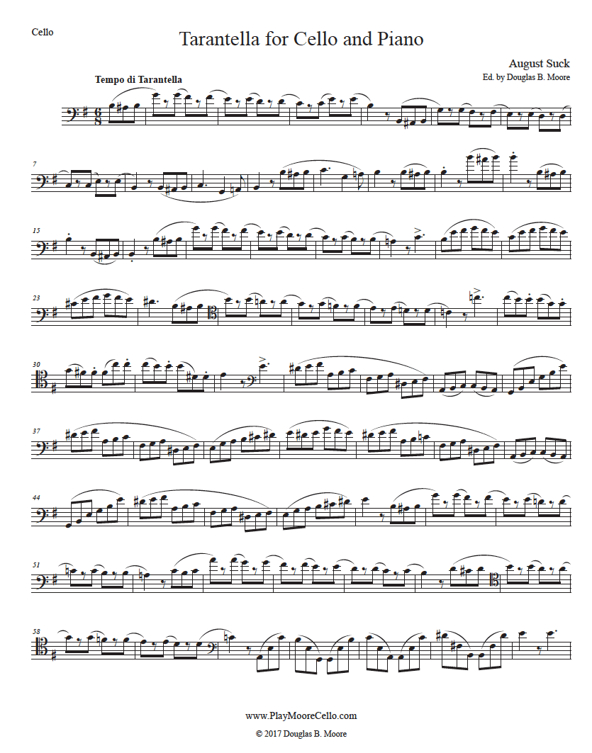 Suck: Tarantella for Cello and Piano (1879)	