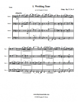 Grieg/Reger: Folk Tunes in Bass Clef for Cello Quartet